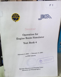 Image of OPERATION FOR ENGINE ROOM SIMULATOR TEXT BOOK 4